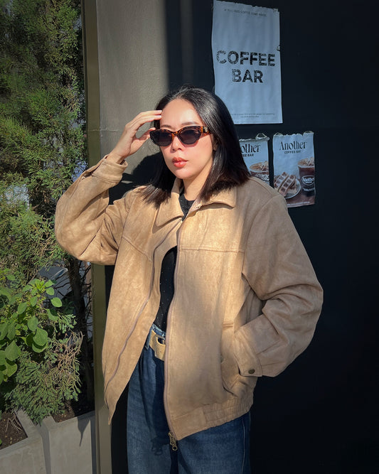 B14 - Suede bomber jacket